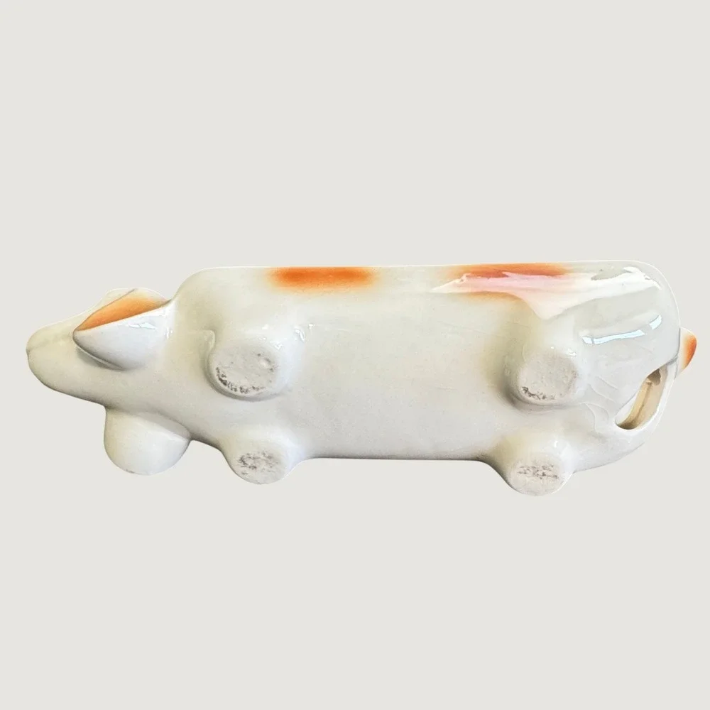 Vintage Dachshund Spotted Wiener Dog Cracker Hors D'Oeuvres Dish Tray